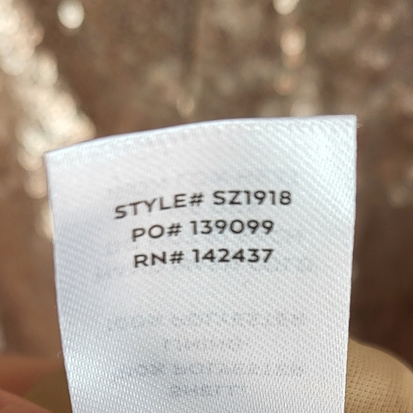 Lulu's Spectacular Moment Rose Gold Mermaid Maxi Sequin Dress Medium - Picture 13 of 13